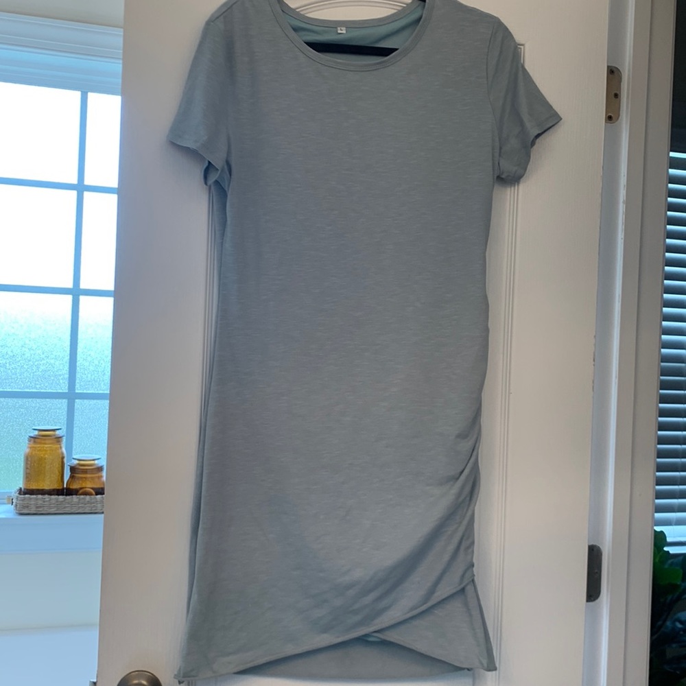 Bodycon asymmetrical tshirt dress